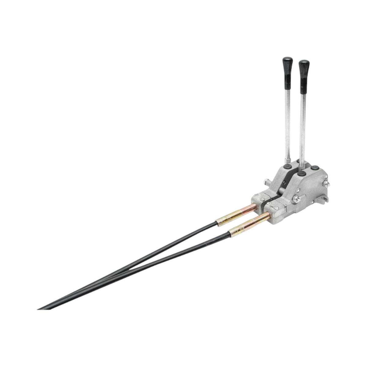 Distribuitor hidraulic cu 2 manete, lungime cablu 2m presiune 250 bar debit 80L/min Breckner Germany